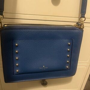 Kate Spade Navy Blue Studded Crossbody Bag